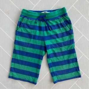 Play Condition)Mini Boden Blue & Green Striped Shorts Boy’s Size 8Y